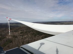 Aussicht auf dem Windrad